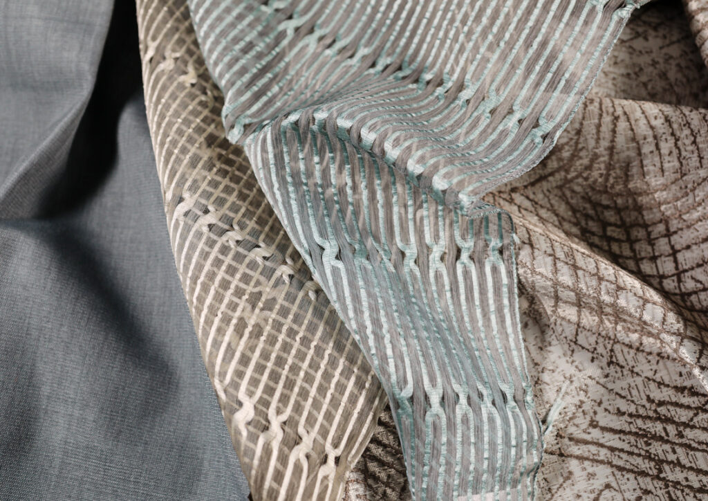 grey/teal/beige jacquard