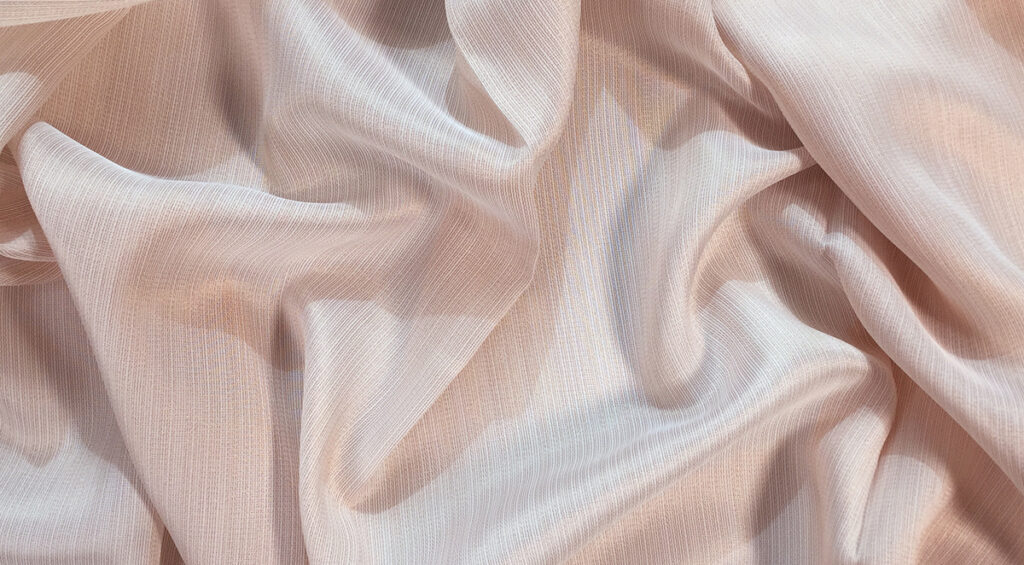 blush pink sheer